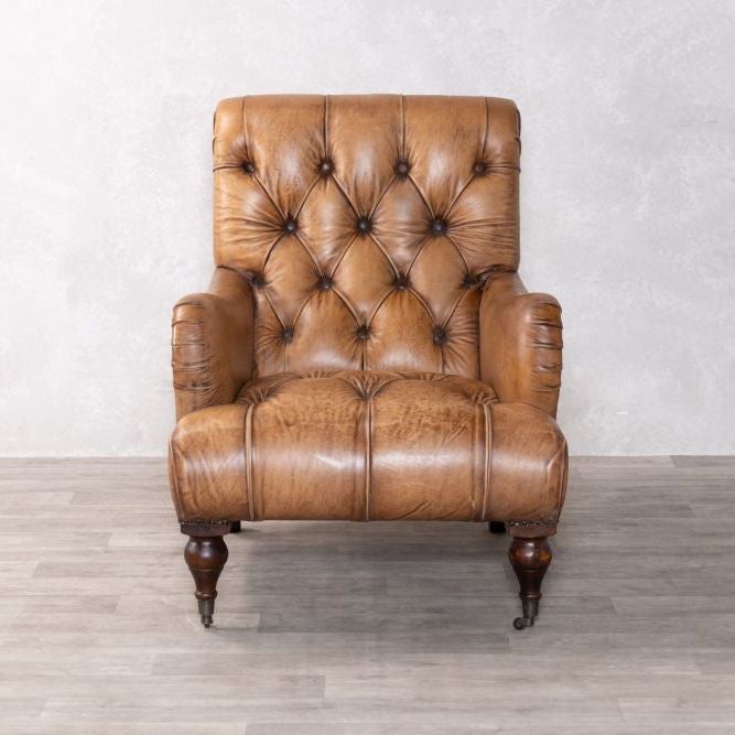 Westminster Buttoned Leather Armchair