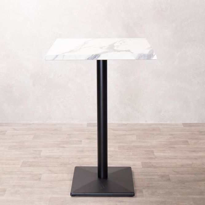 White Marble CafÃ© Bar Table Range