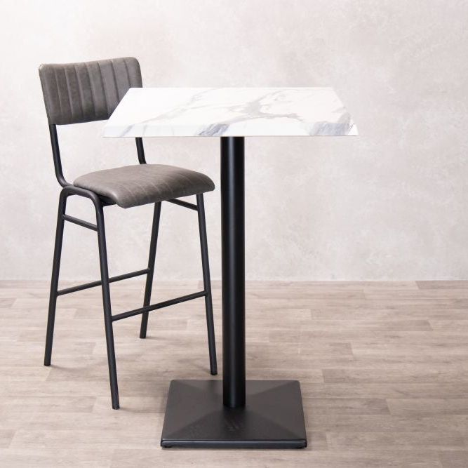 White Marble CafÃ© Bar Table Range