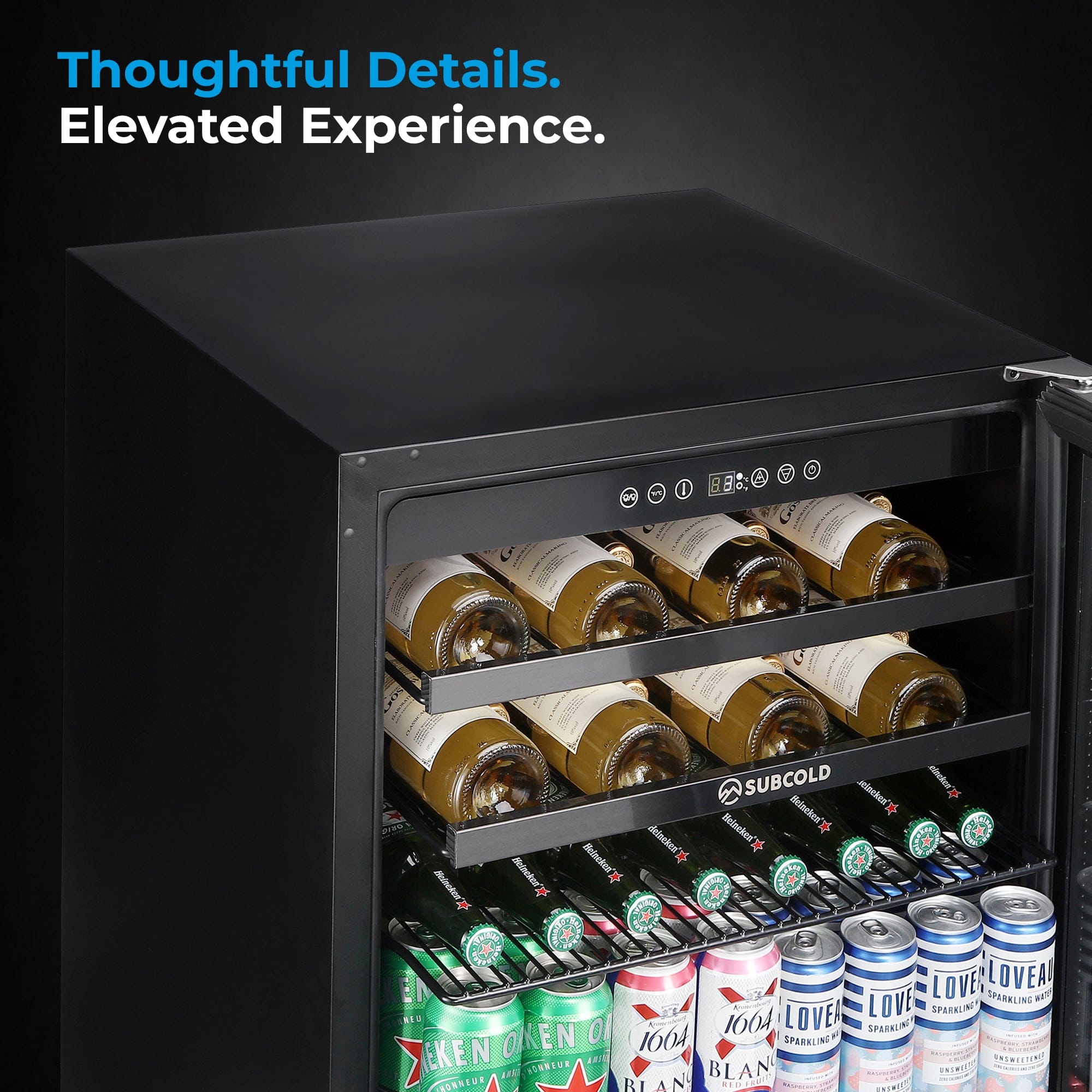 Wine Fridge Subcold Integra60 Integrated 2 in 1 Drinks & Wine Cooler