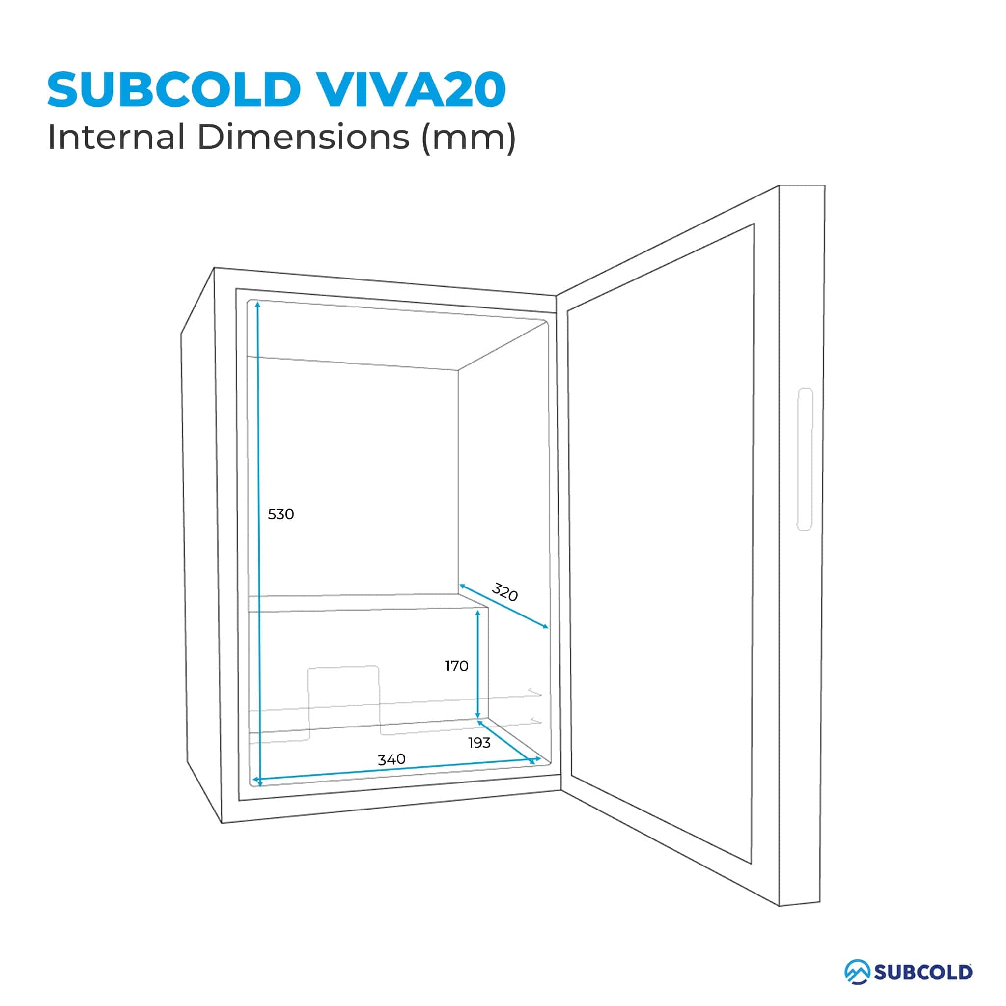 Wine Fridge Subcold Viva20 LED Wine Cooler