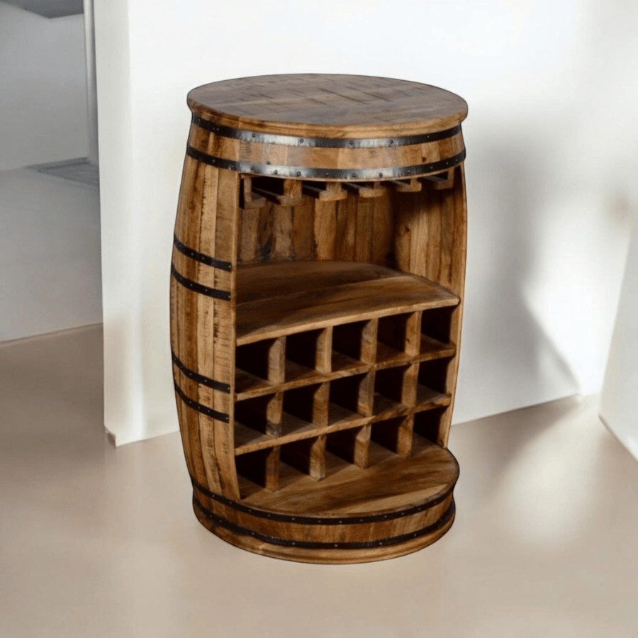 Wine Rack 90Cm Barrell Wine Rack