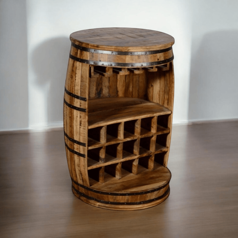 Wine Rack 90Cm Barrell Wine Rack