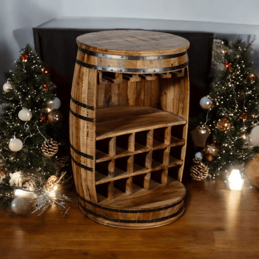 Wine Rack 90Cm Barrell Wine Rack