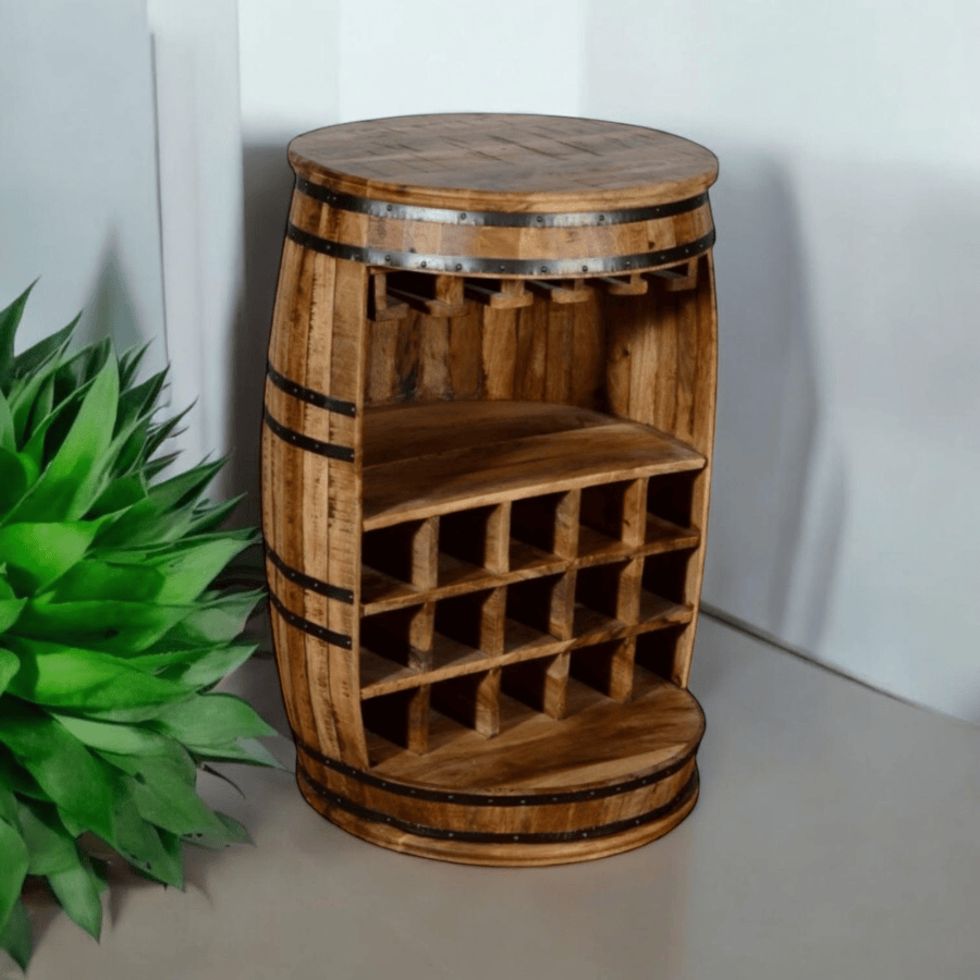 Wine Rack 90Cm Barrell Wine Rack