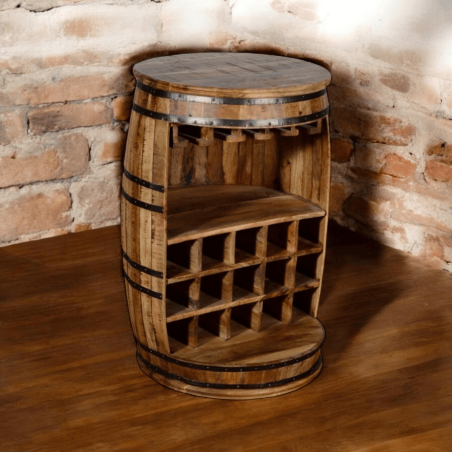 Wine Rack 90Cm Barrell Wine Rack