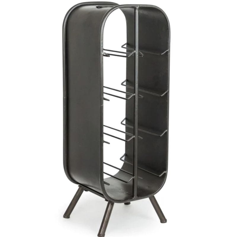 Wine Rack Camden Metal Industrial Small 8 Bottle Wine Rack