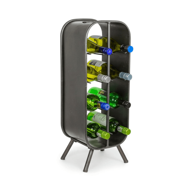 Wine Rack Camden Metal Industrial Small 8 Bottle Wine Rack