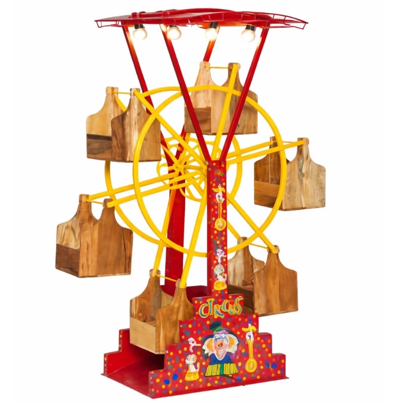 Wine Rack Industrial Ferris Wheel Wine Bottle Holder – 1.8m Statement Bar Display