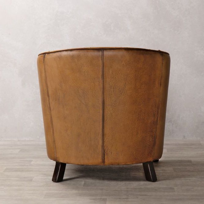 Wolseley Leather Tub Armchair