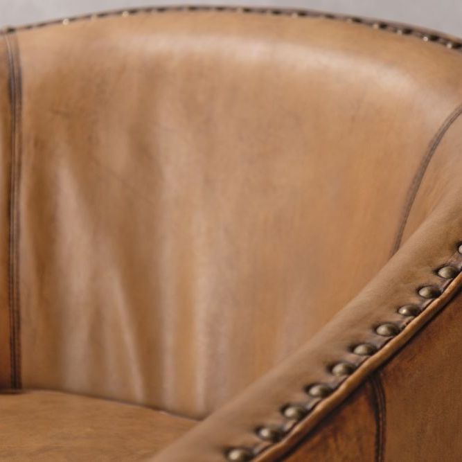 Wolseley Leather Tub Armchair