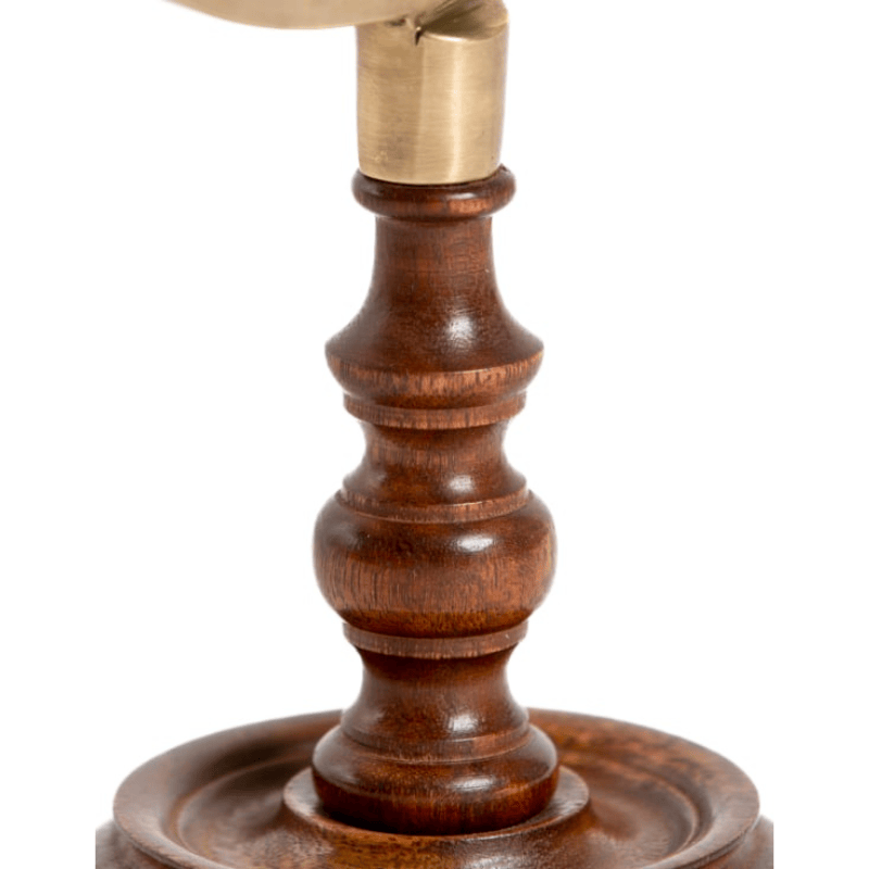 Wooden Stand Antique Globe on Wooden Stand