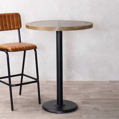 Zinc Top with Wooden Edge Poseur Table Range