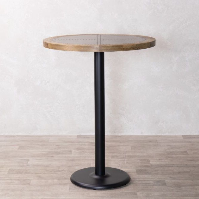 Zinc Top with Wooden Edge Poseur Table Range