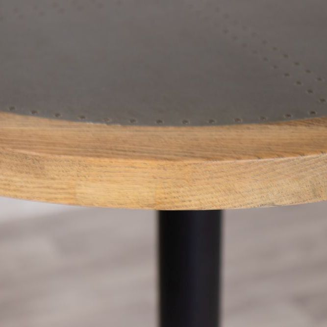 Zinc Top with Wooden Edge Poseur Table Range