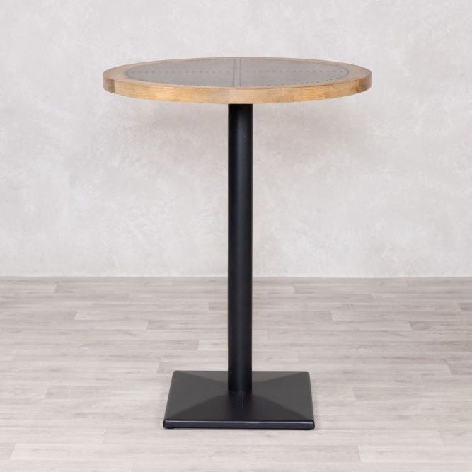 Zinc Top with Wooden Edge Poseur Table Range